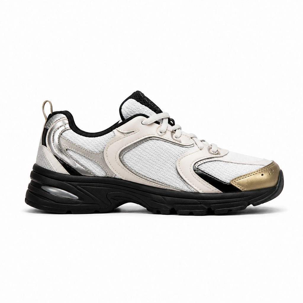 NB 530 - White / Light Gold Metallic