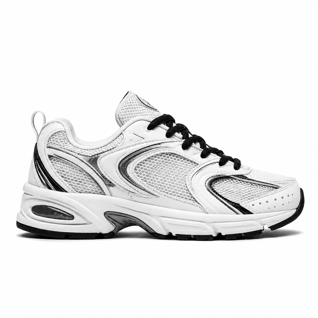 NB 530 - White / Silver Metallic