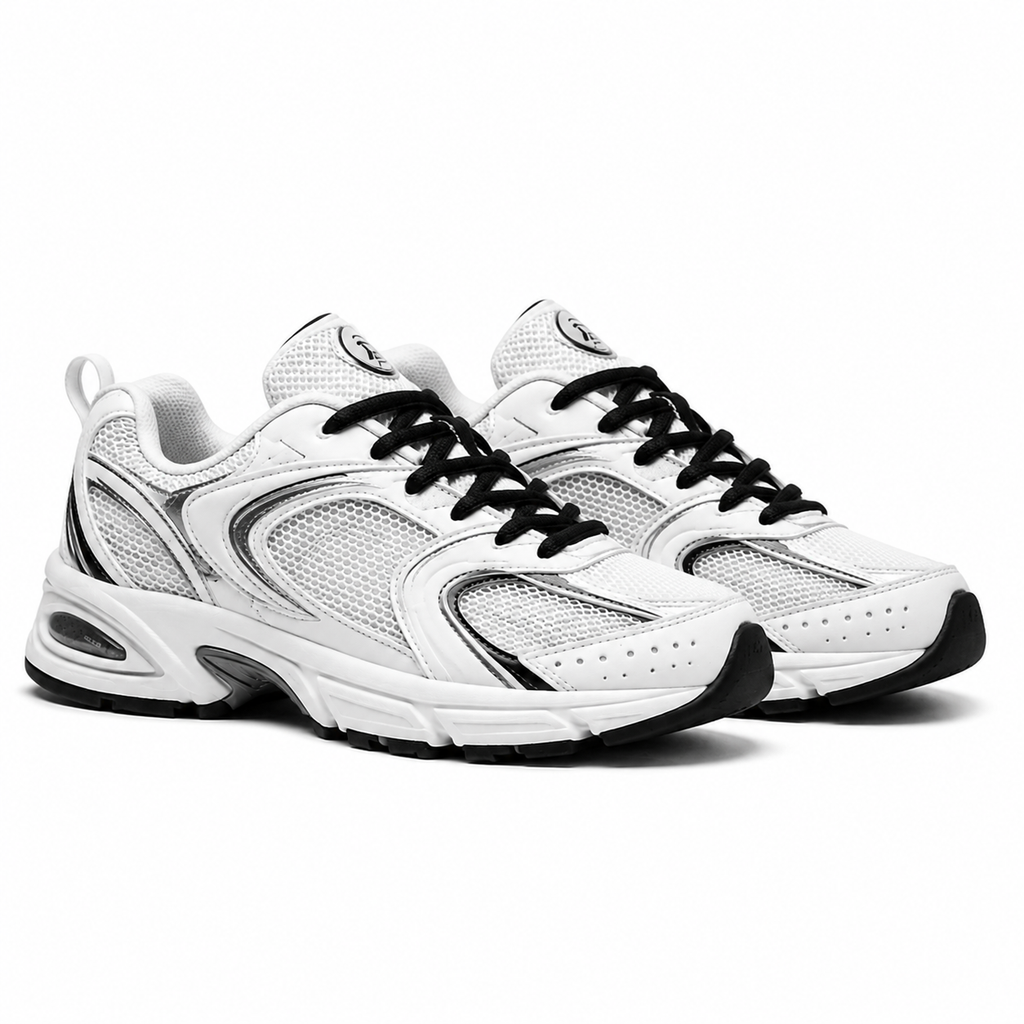 NB 530 - White / Silver Metallic